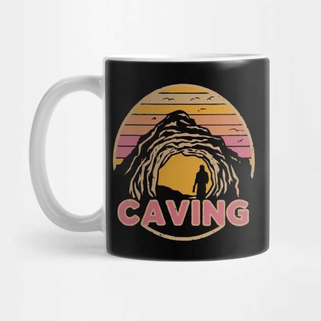 Caving. Retro Sunset. by Chrislkf